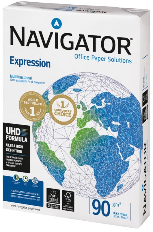 Papier imprimante Navigator Expression A3 90 g/m² Lisse Blanc 500 Feuilles