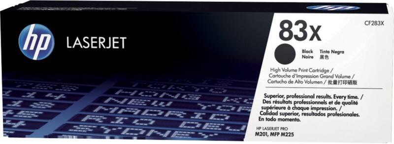 Toner HP 83X D'origine CF283X Noir