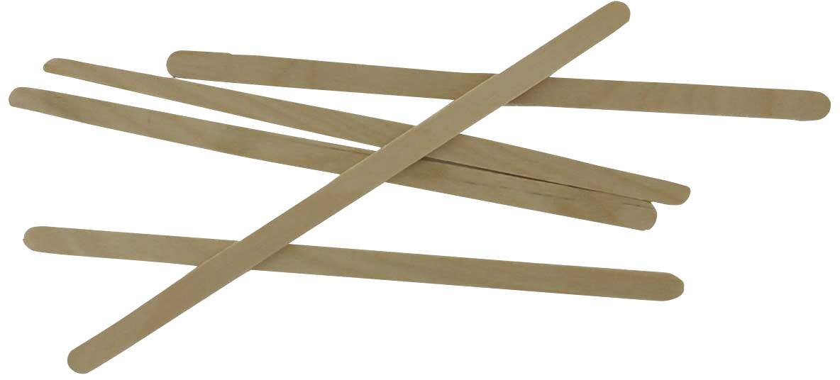 Spatules à café en bois PAPSTAR Bois Marron 1000 Unités