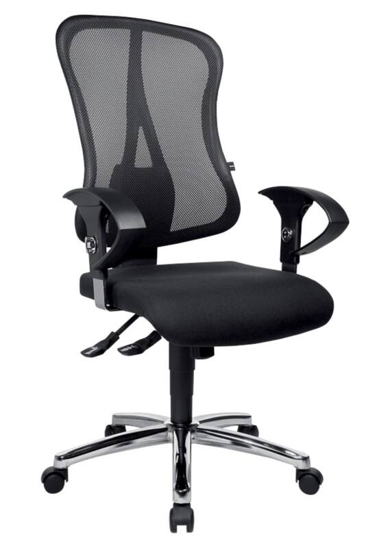 Siège de bureau Head point SY Deluxe TOPSTAR Mécanisme synchrone Filet Accoudoirs réglables en hauteur Siège réglable en hauteur Noir 110 kg 500 x 1130 mm