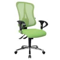 Siège de bureau Head Point SY Deluxe TOPSTAR Mécanisme synchrone Filet, Tissu Réglable en hauteur Vert 110 kg