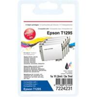 Cartouche jet d'encre Office Depot Compatible Epson T1295 Cyan, magenta, jaune, noir C13T12954012 4 Unités