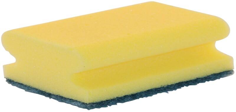 Éponges à gratter avec prise BETRA Jaune, Verte 10 Unités