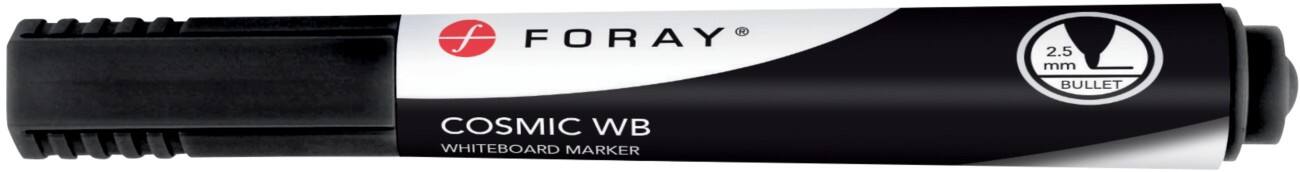 Marqueur pour tableau blanc Foray Cosmic WB Moyenne Pointe Ogive Noir