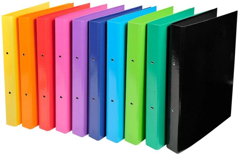 Classeur à anneaux Exacompta Iderama 30 mm Papier A4 2 Anneaux Assortiment 10 Unités