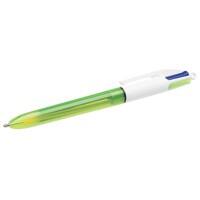 Stylo-bille BIC 4 Colours Fluo Assortiment Moyenne 0,42 mm Rechargeable