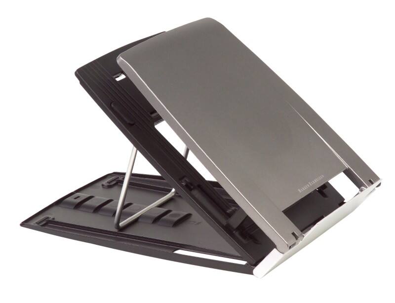 Réhausseur pour ordinateur portable BakkerElkhuizen Ergo-Q 330 Argenté Ordinateurs jusqu'à 17 pouces (43.2 cm)