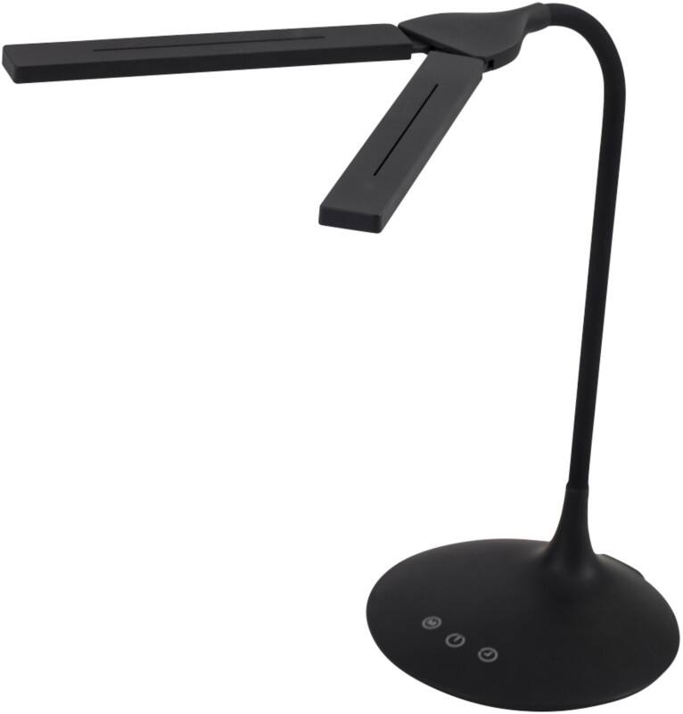 Lampe de bureau Alba LEDTWIN N Noir Batterie, USB 120 x 340 x 360 mm