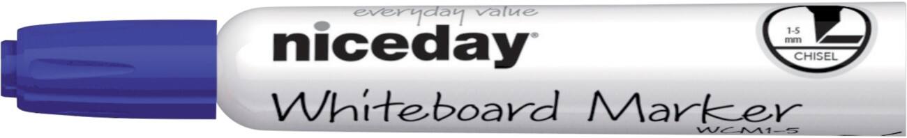 Marqueur pour tableau blanc Niceday WCM1-5 Pointe Biseautée Bleu