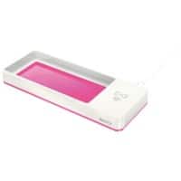 Organiseur de bureau avec chargeur Qi inductif Leitz WOW Dual Blanc, rose 26,6 x 10,1 x 2,8 cm