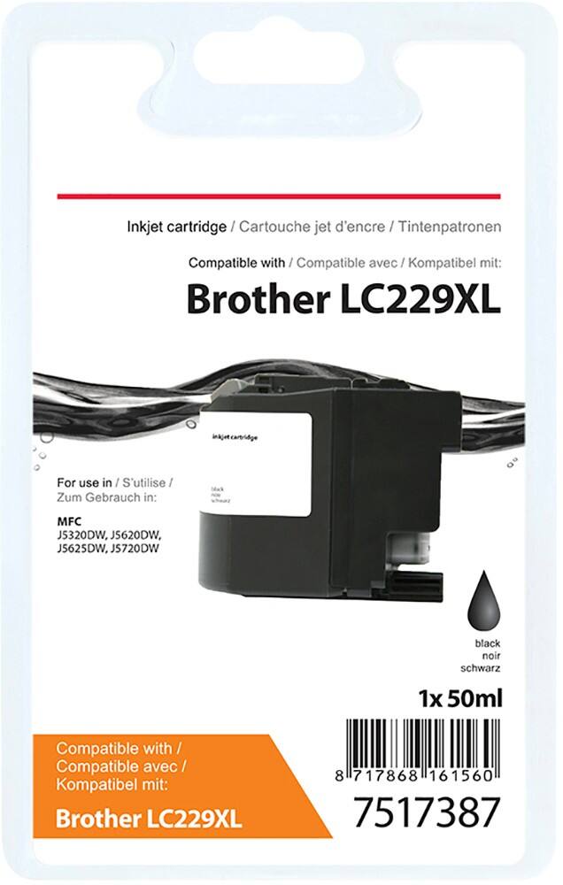Cartouche jet d'encre Office Depot Compatible Brother LC229XL Noir