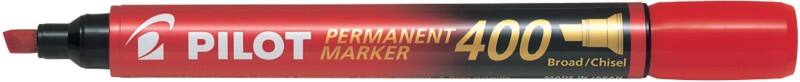 Marqueur permanent Pilot 400 Large Biseauté 1,5 - 4 mm Rouge
