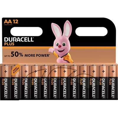 Piles Duracell Plus Power AA MN1500 LR6 1,5V Alcaline 12 Unités