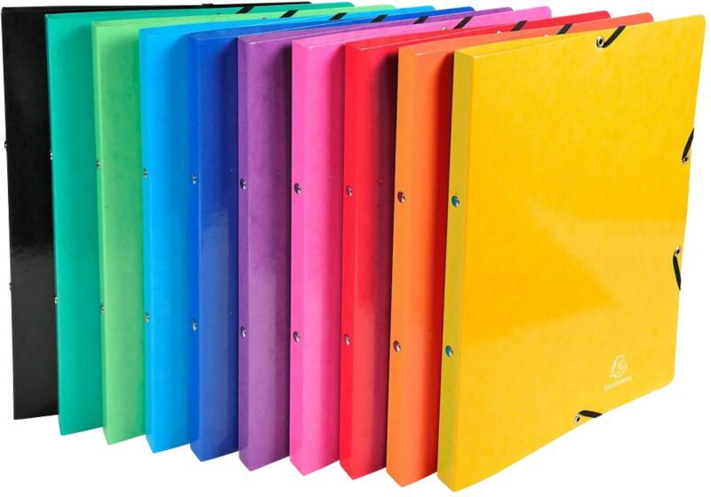 Classeur à anneaux Exacompta Iderama 15 mm Carte lustrée A4 2 Anneaux Assortiment 20 Unités