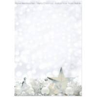 Papier à lettre Sigel White Stars 90 g/m² 21 x 29,7 cm A4 Blanc, gris 25 Feuilles