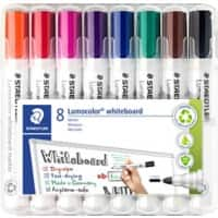 Marqueur pour tableau blanc STAEDTLER Lumocolor 351 Effaçable à sec Assortiment 8 unités