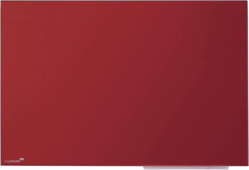 Tableau magnétique en verre Legamaster Magnétique Simple face 60 (L) x 40 (H) cm Rouge