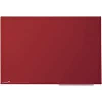 Tableau magnétique en verre Legamaster Magnétique Simple face 60 (L) x 40 (H) cm Rouge