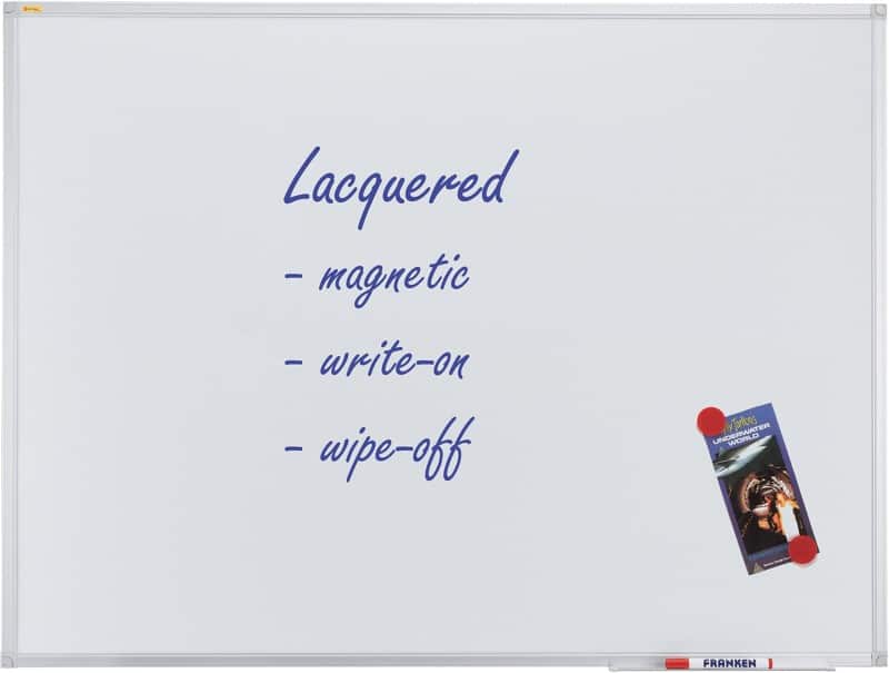 Tableau blanc Franken X-tra!Line Magnétique Simple face 90 (L) x 60 (H) cm Blanc