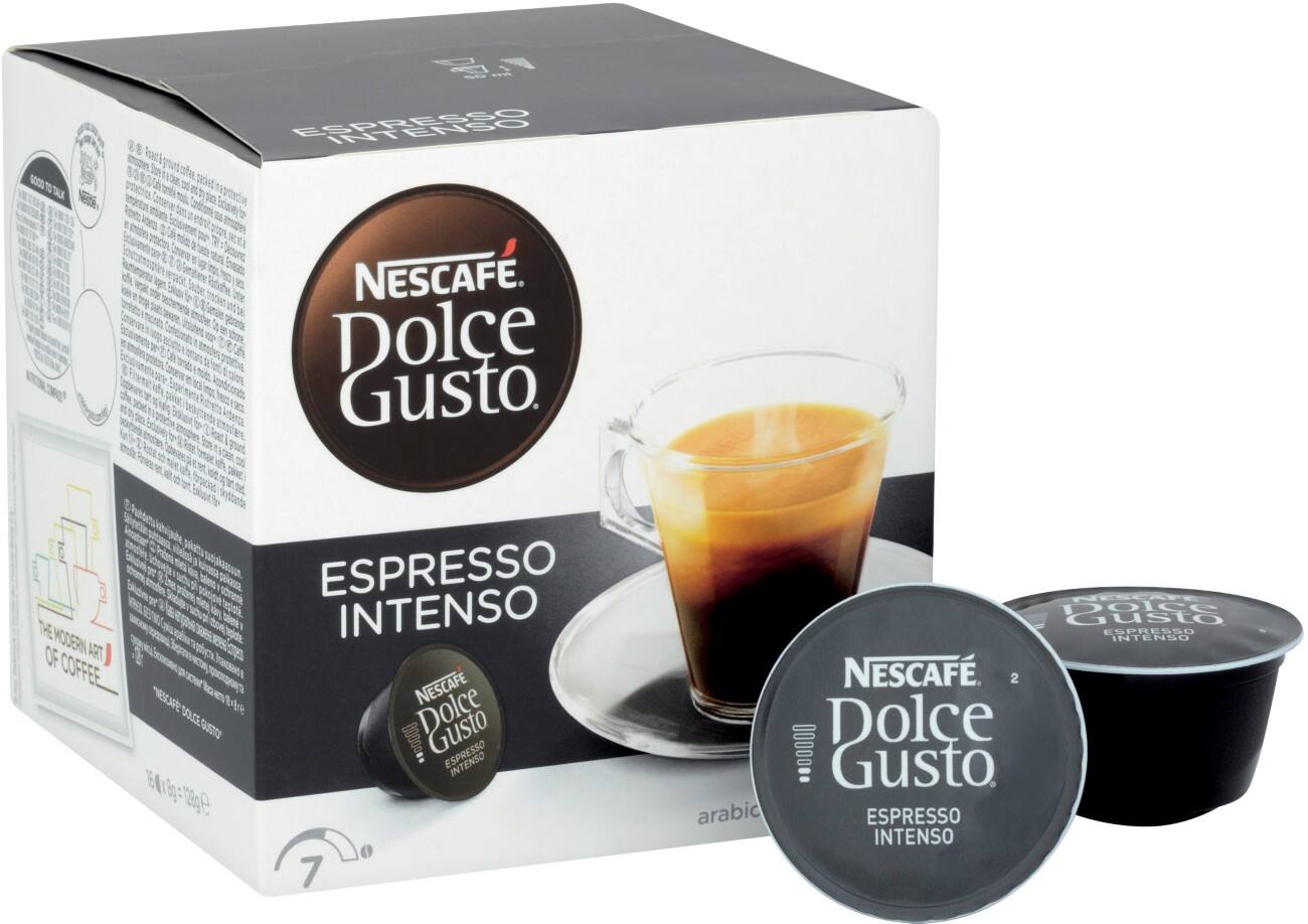 Dosettes de café. Dolce Gusto Espresso intenso NESCAFÉ Dolce Gusto 16 Unités de 8 g