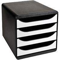 Module à tiroirs Dauphin Classic Blanc, noir 26,7 x 34,7 x 27,8 cm