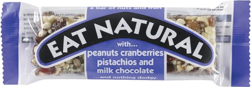 Barres de céréales Eat Natural Chocolat au lait 12 Unités de 50 g