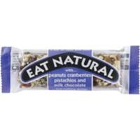 Barre de noix Eat Natural Cacahouète, cashews, cramberries et chocolat au lait Cacahuète, canneberge, chocolat au lait 12 Unités de 50 g