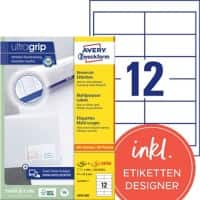 Étiquettes universelles AVERY Zweckform 3659-200 A4 Blanc 97 x 42,3 mm 220 Feuilles de 12 Étiquettes