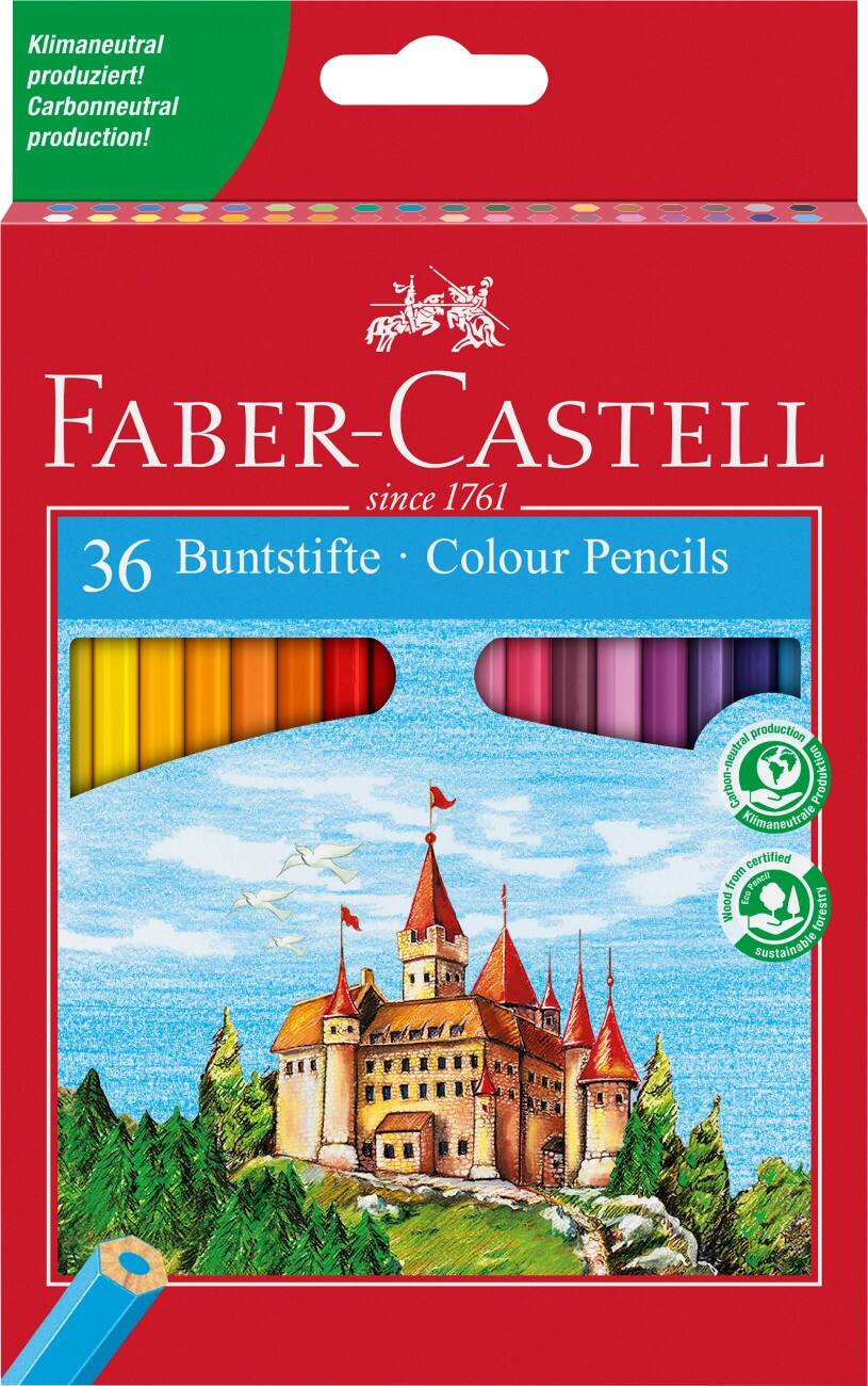 Crayons de couleur Faber-Castell Ecopencils Assortiment 36 Unités