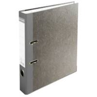 Classeur à levier Exacompta Étroit A4 50 mm Gris 2 Anneaux Carton Effet Marbre Portrait