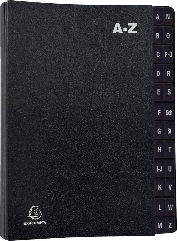 Trieur Exacompta 57024E A4 Noir Carton