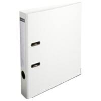 Classeur à levier Exacompta Étroit A4 50 mm Blanc 2 Anneaux 915402B Plastique Lisse Portrait