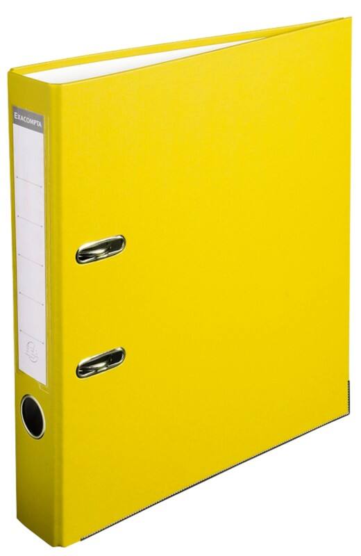 Classeur à levier Exacompta Étroit A4 50 mm Jaune 2 Anneaux 915404B Plastique Portrait