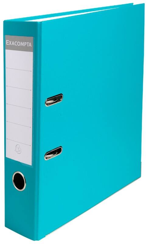 Classeur à levier Exacompta Large Maxi A4 75 mm Vert clair 2 Anneaux 918413B Plastique Lisse Portrait