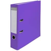 Classeur à levier Exacompta Large Maxi A4 75 mm Violet 2 Anneaux 918417B Plastique Brillant Portrait