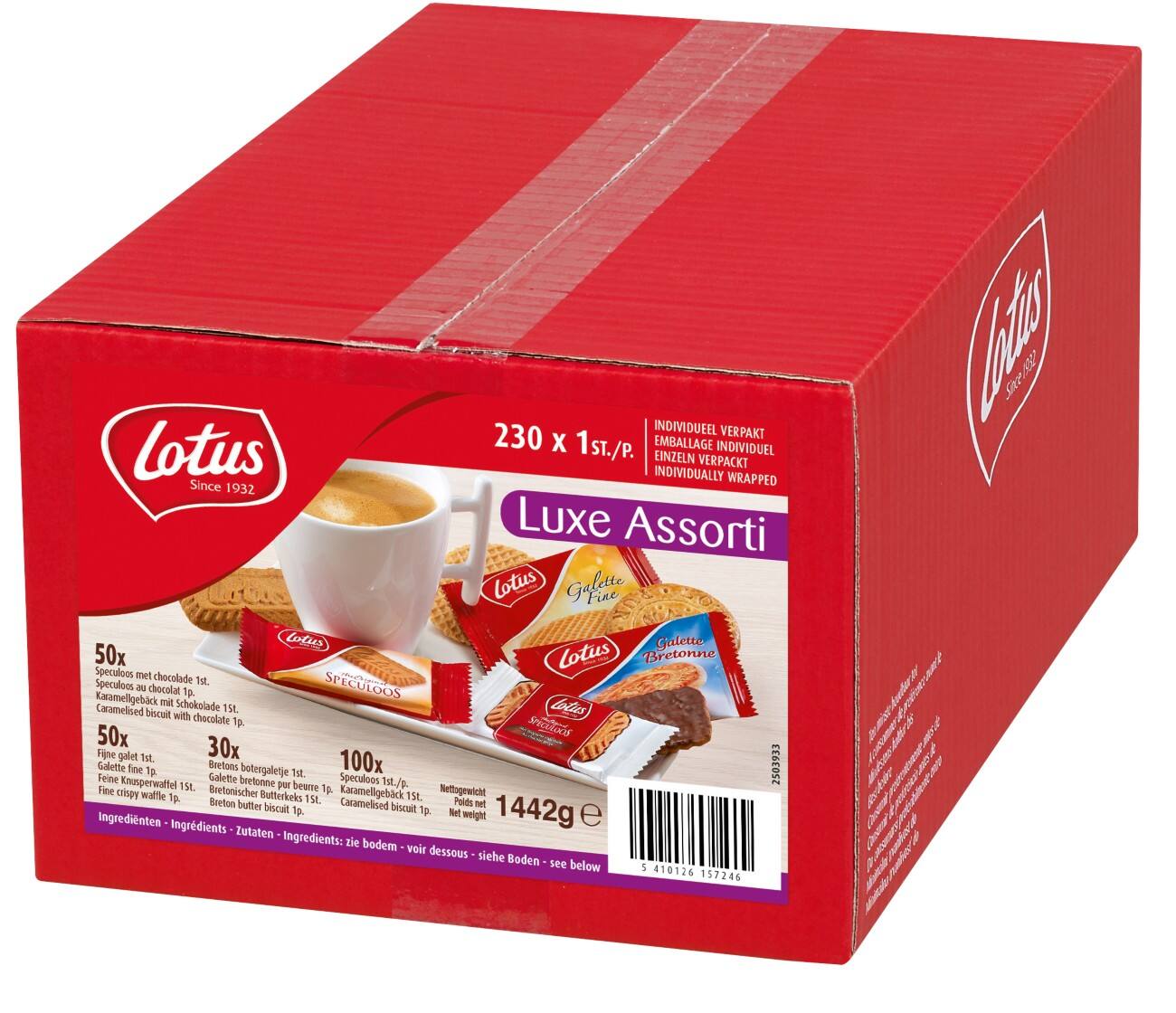Biscuits Lotus Luxury 230 Unités de 7 g