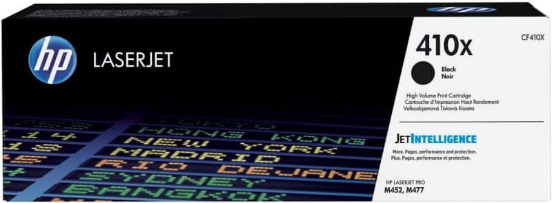 Toner HP 410X D'origine CF410X Noir