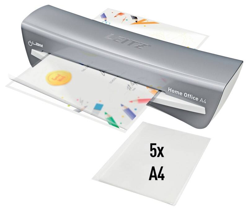Plastifieuse Leitz iLAM Home Office A4 400 mm/min. 3 min temps de préchauffage 125 (2 x 125 microns)