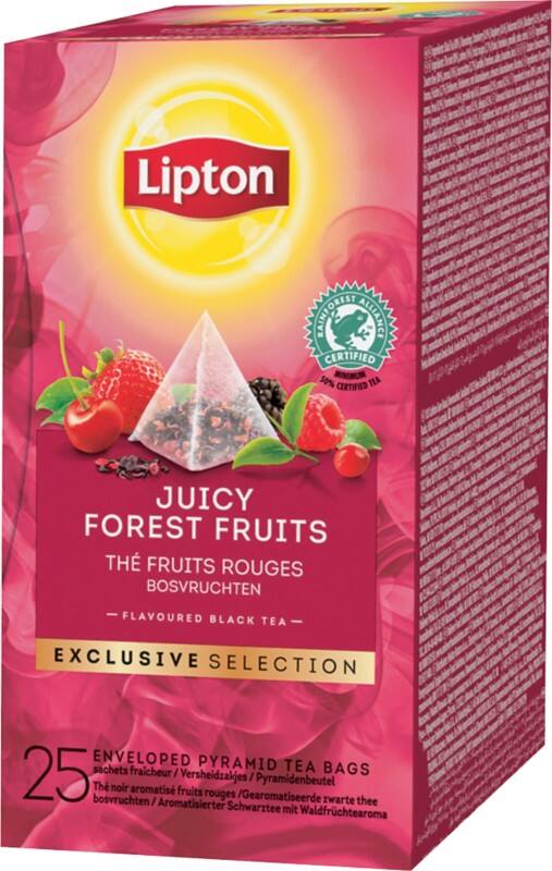 Thé Fruits rouges Lipton 25 Unités de 2 g