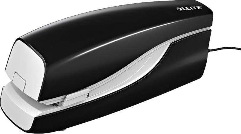 Agrafeuse électrique Leitz NeXXt 5533 Flat Clinch pleine bande noir 20 feuilles E2 métal, plastique