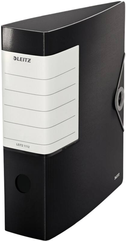 Classeur à levier Leitz Large 180° Solid A4 82 mm Noir 2 Anneaux 1112 Mousse de polymère Portrait