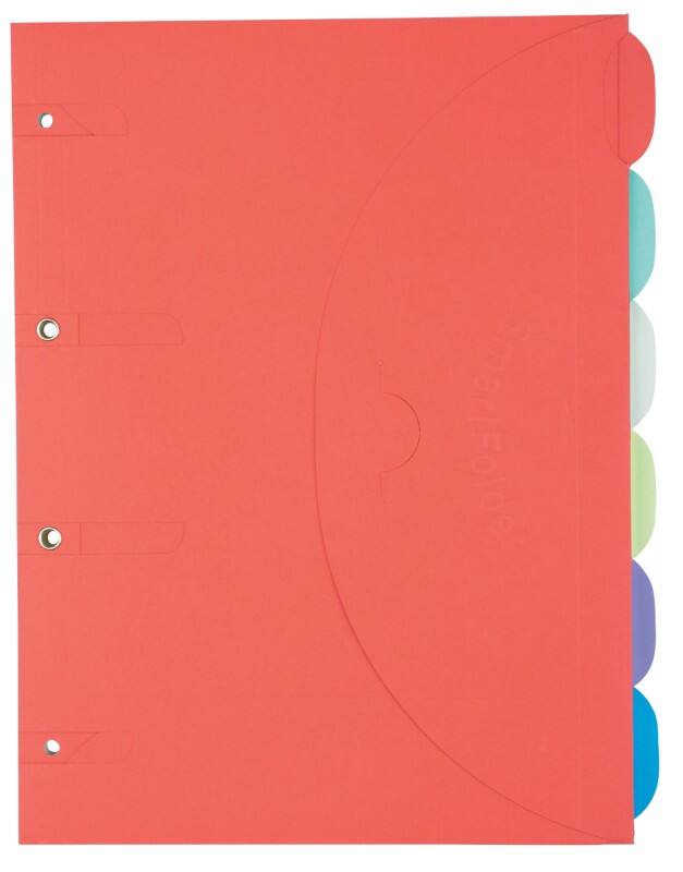 Pochette à documents Djois Tarifold Smartfolder 111302 A4 Carton Fermeture velcro 24,5 (l) x 32,5 (p) x 0,1 (h) cm Assortiment 6 unités