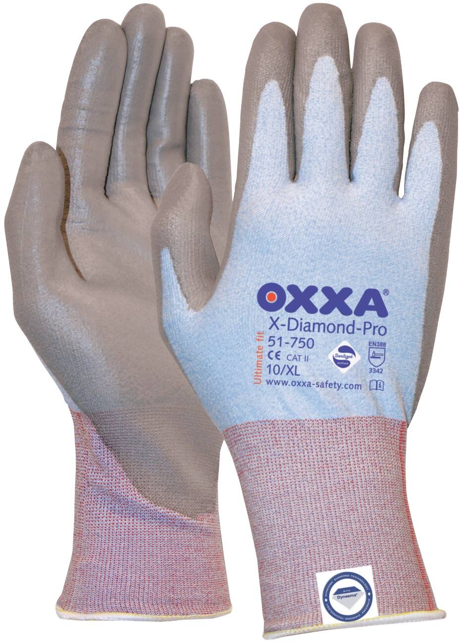Gants Oxxa X Diamond Pro Polyuréthane Taille XXL Gris 2 Unités