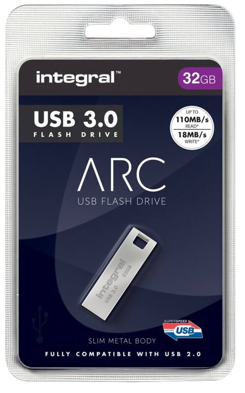 Clé USB Integral ARC 32 Go USB 3.0 Argenté