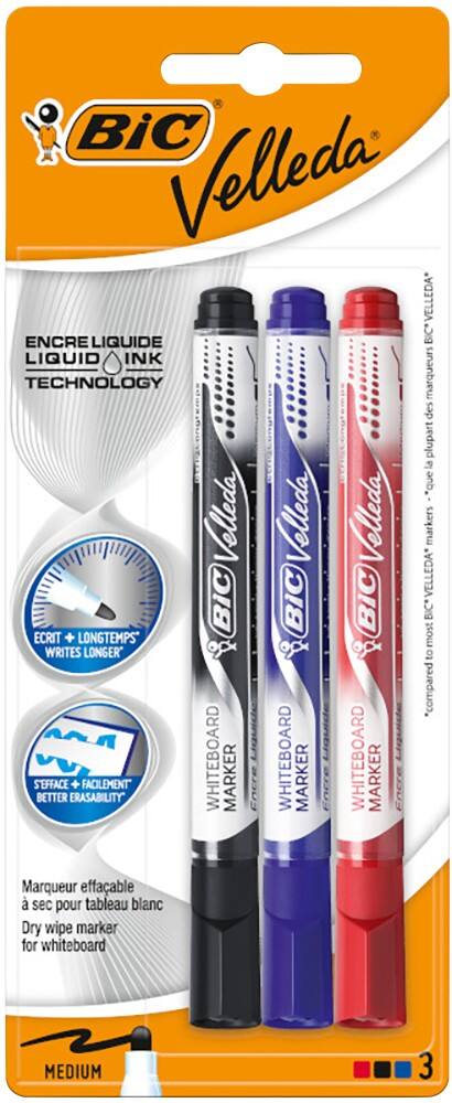 Marqueur tableau blanc BIC Velleda Ronde 2.2 mm Noir 15 Unités