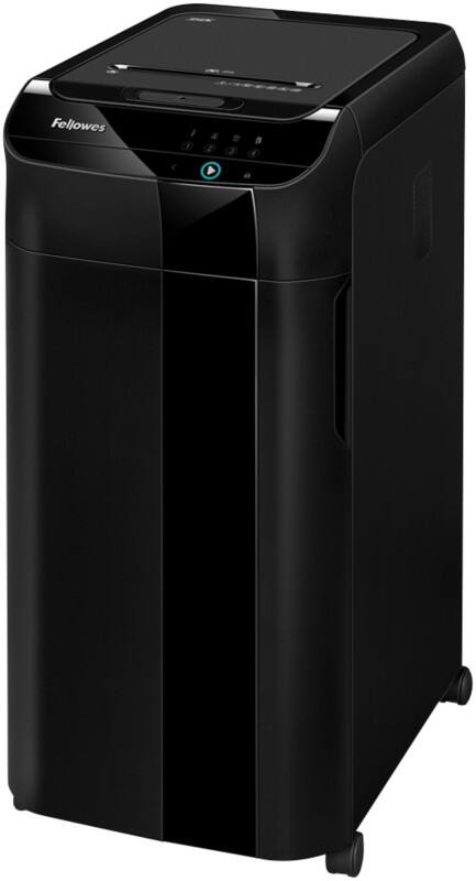 Destructeur de documents Fellowes Alimentation Automatique AutoMax 350C 350 Feuilles Coupe croisée Niveau de sécurité P-4 68 L