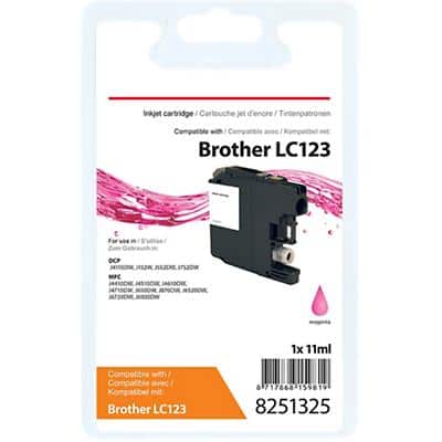Cartouche jet d'encre Viking Compatible Brother LC123M Magenta