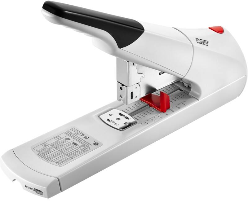 Agrafeuse Novus NOVUS OFFICE B 50 Demi bande 140 Feuilles Gris, noir 23/6, 23/13 Métal, Plastique