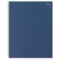 Cahier à spirale Office Depot Bleu marine A4+ Couverture rigide Quadrillé micro perforé 80 feuilles
