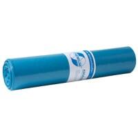 Sac-poubelle LDPE Premium DEISS 120 L Bleu PE (Polyéthylène) 55 microns 25 Unités